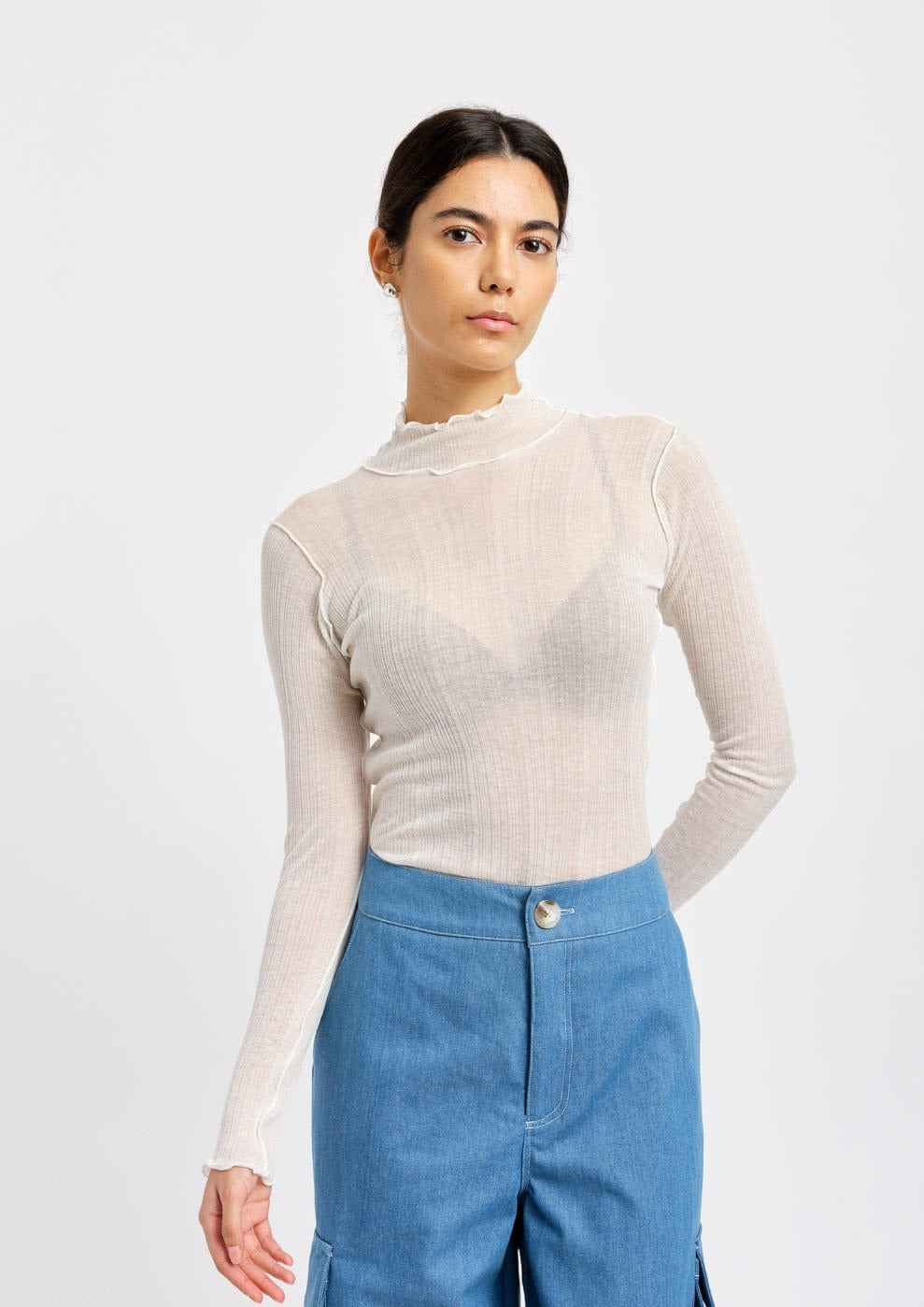 Jane Turtleneck, Cream