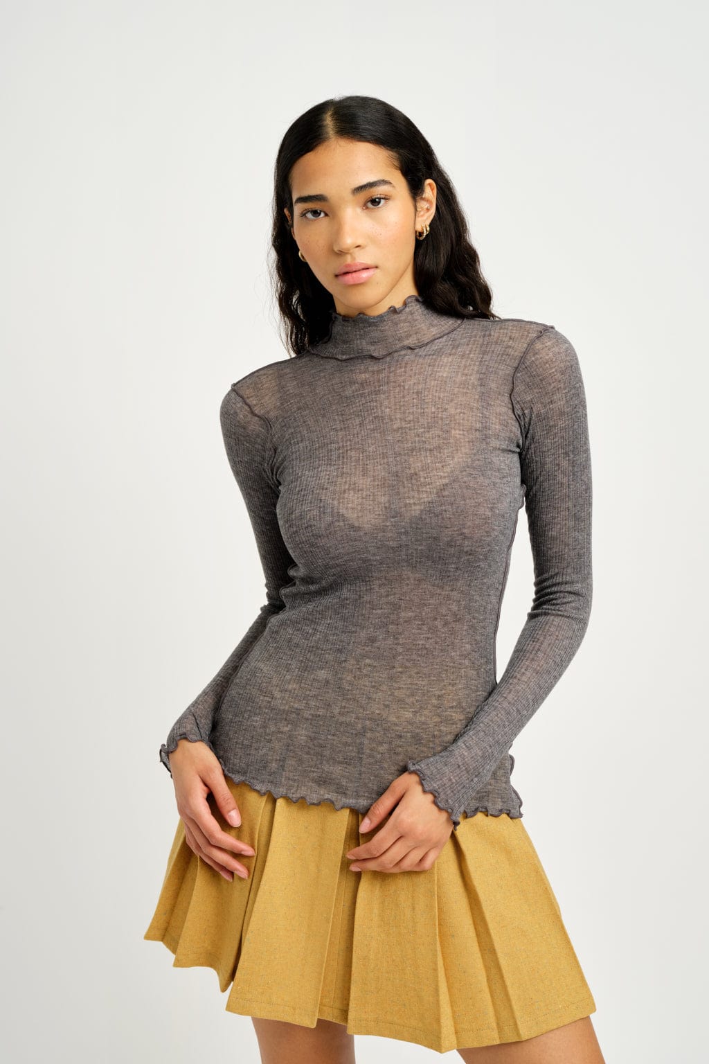 Jane Turtleneck, Dark Grey