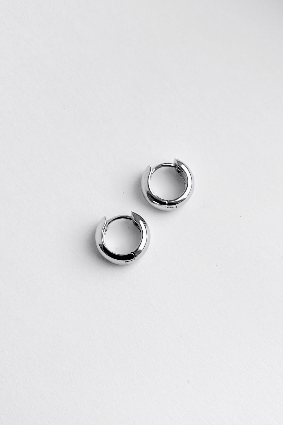 Jane Hoops, Sterling Silver