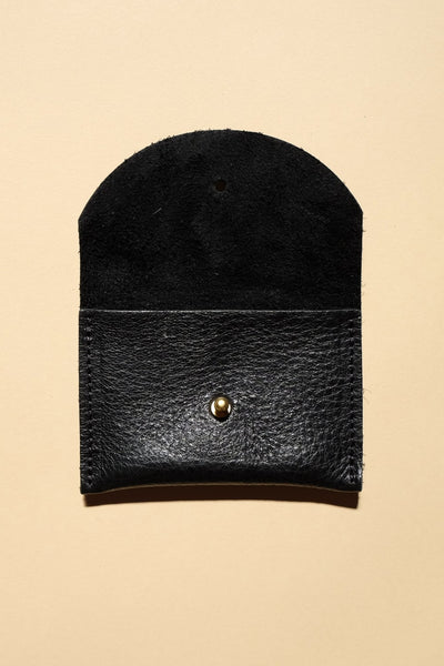 Leather Card Holder, Black