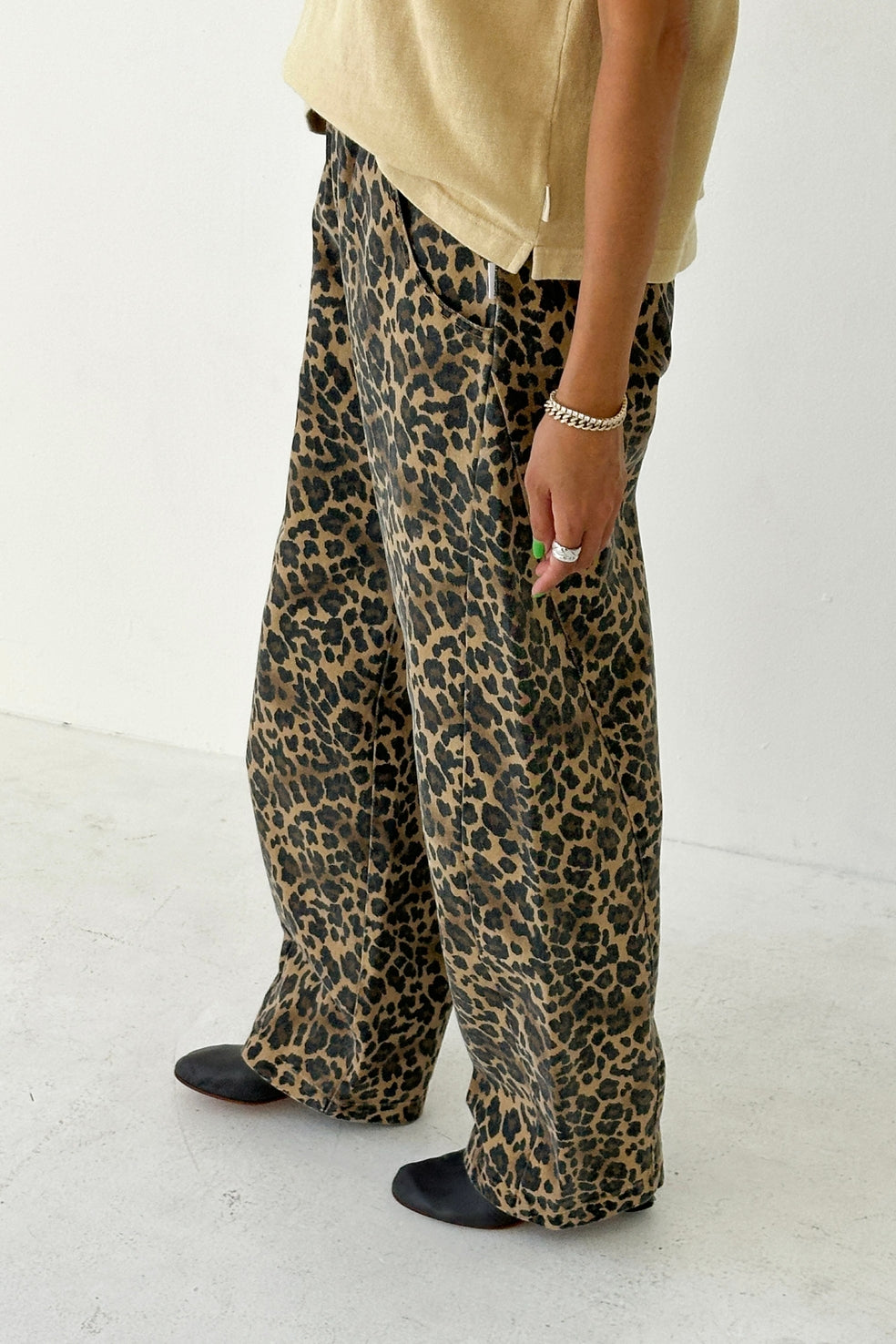 Long Arc Pants, Leopard