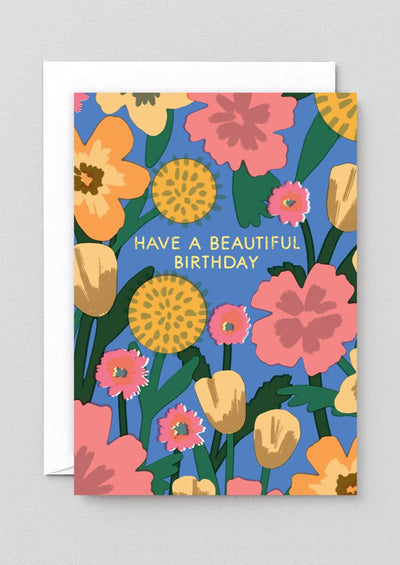 Celebration Flowers Birthday Greeting Card