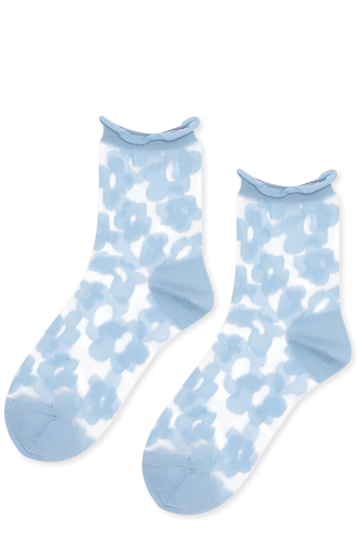 Pop Sheer Short Crew, Periwinkle