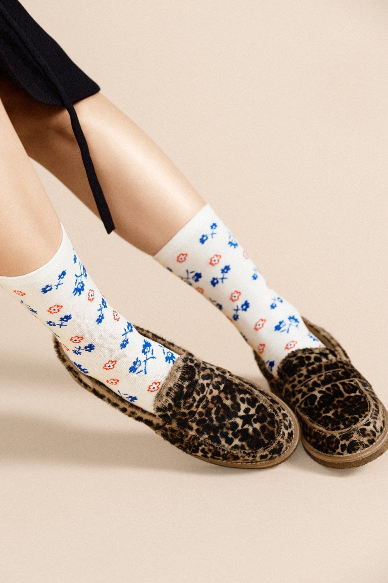 Feedsack Floral Crew Sock