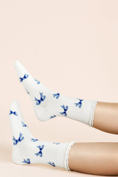 All Over Bows Crew Sock