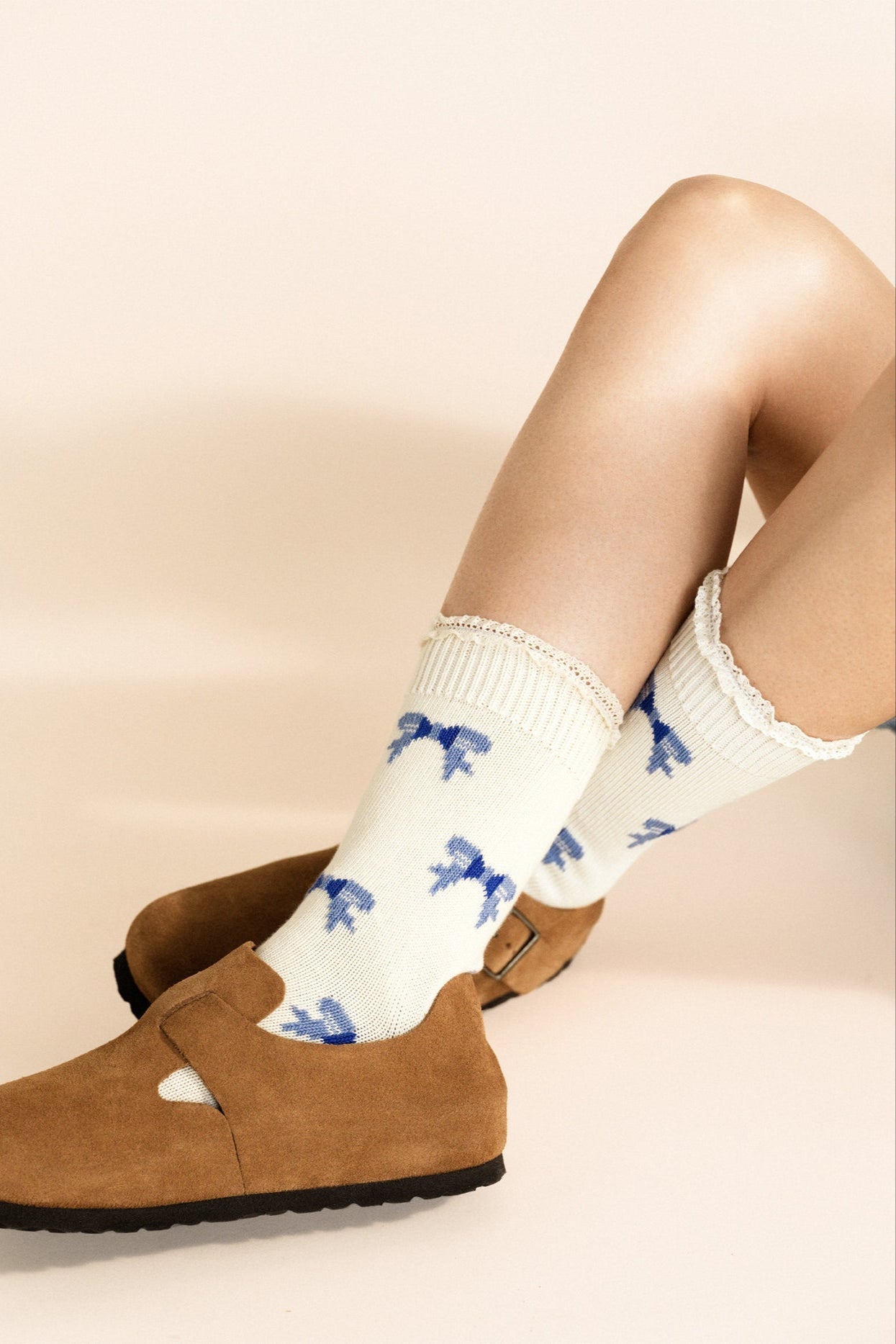 All Over Bows Crew Sock