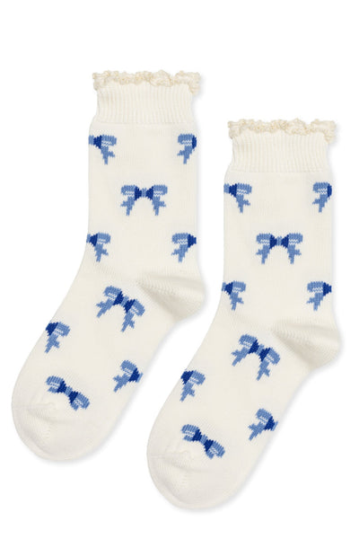 All Over Bows Crew Sock