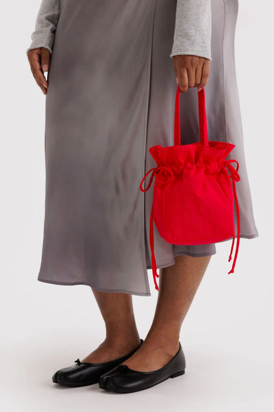 Nylon Drawstring Bag, Candy Apple