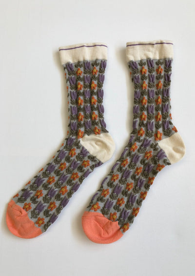 Garden Socks, Violet