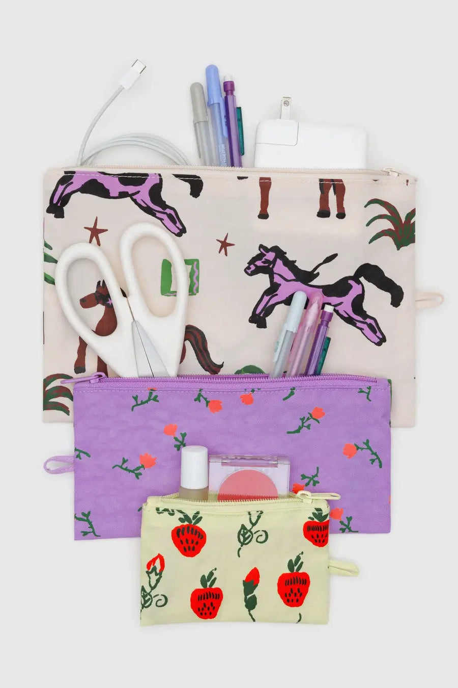 Flat Pouch Set, Painted Prairie