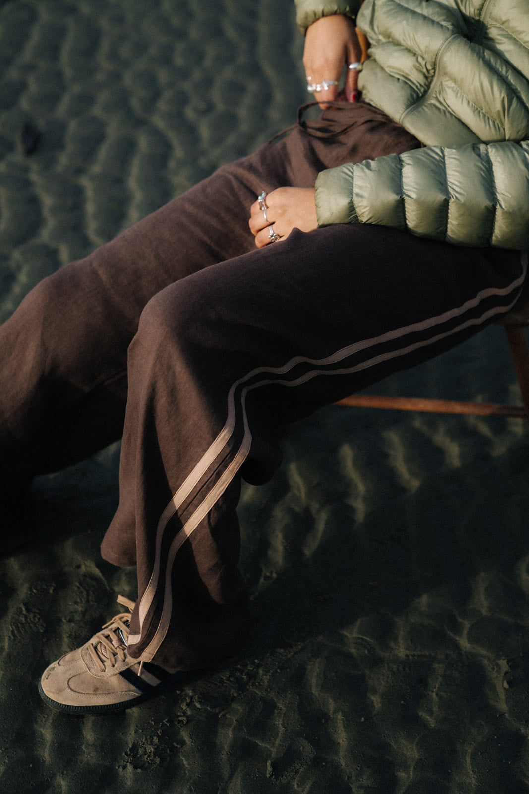 The Tate Track Pant, Chocolate