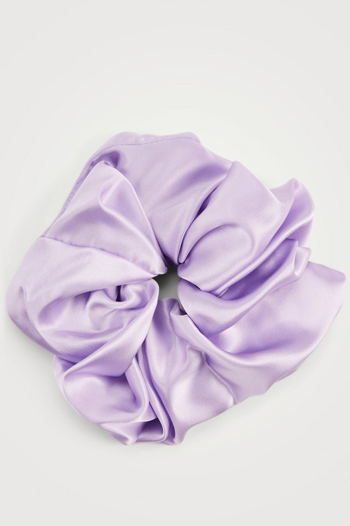 Oversized Silk Scrunchie, Lilac