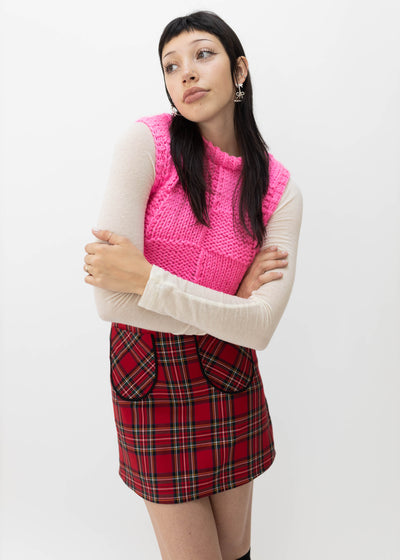 Knit Vest, Pink