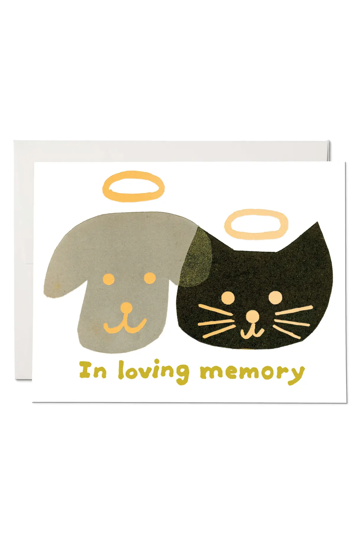 Halo Pets Sympathy Greeting Card