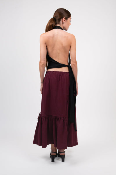 Museum Skirt, Merlot