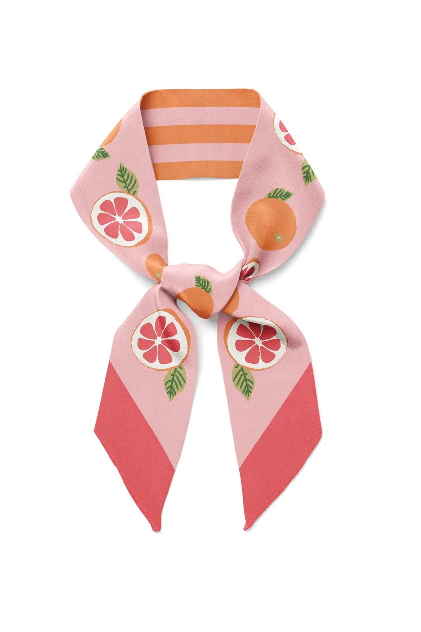 California Pomelo, Twilly Ribbon Silk Scarf