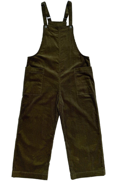 Overall Jumper, Olive Corduroy