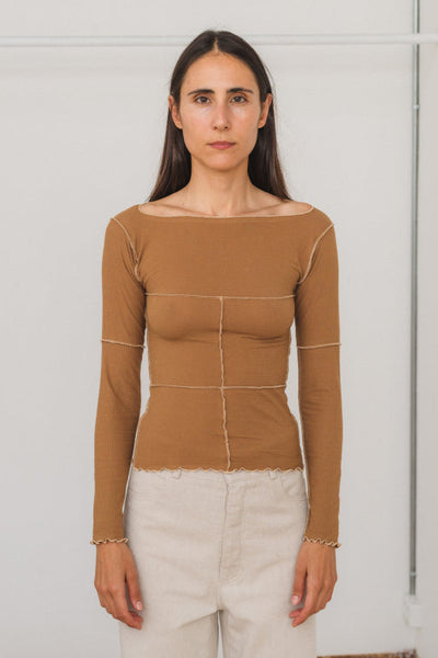 Cinder Long Sleeve Tee, Alamillo Brown