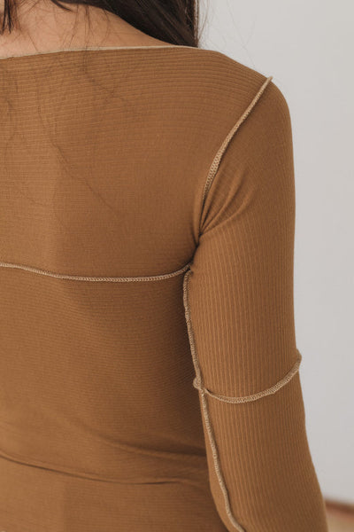 Cinder Long Sleeve Tee, Alamillo Brown