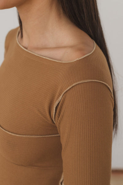 Cinder Long Sleeve Tee, Alamillo Brown