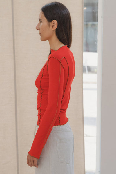 Omato Long Sleeve Tee, My Red