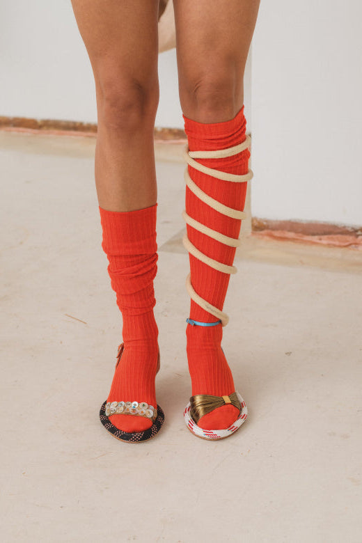 Overknee Socks, Bill Red