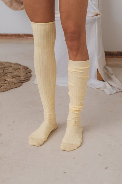 Overknee Socks, Bog Yellow