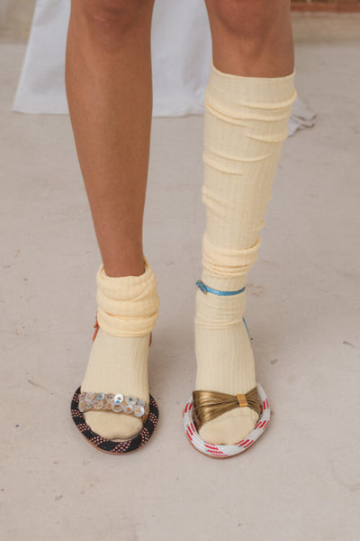 Overknee Socks, Bog Yellow