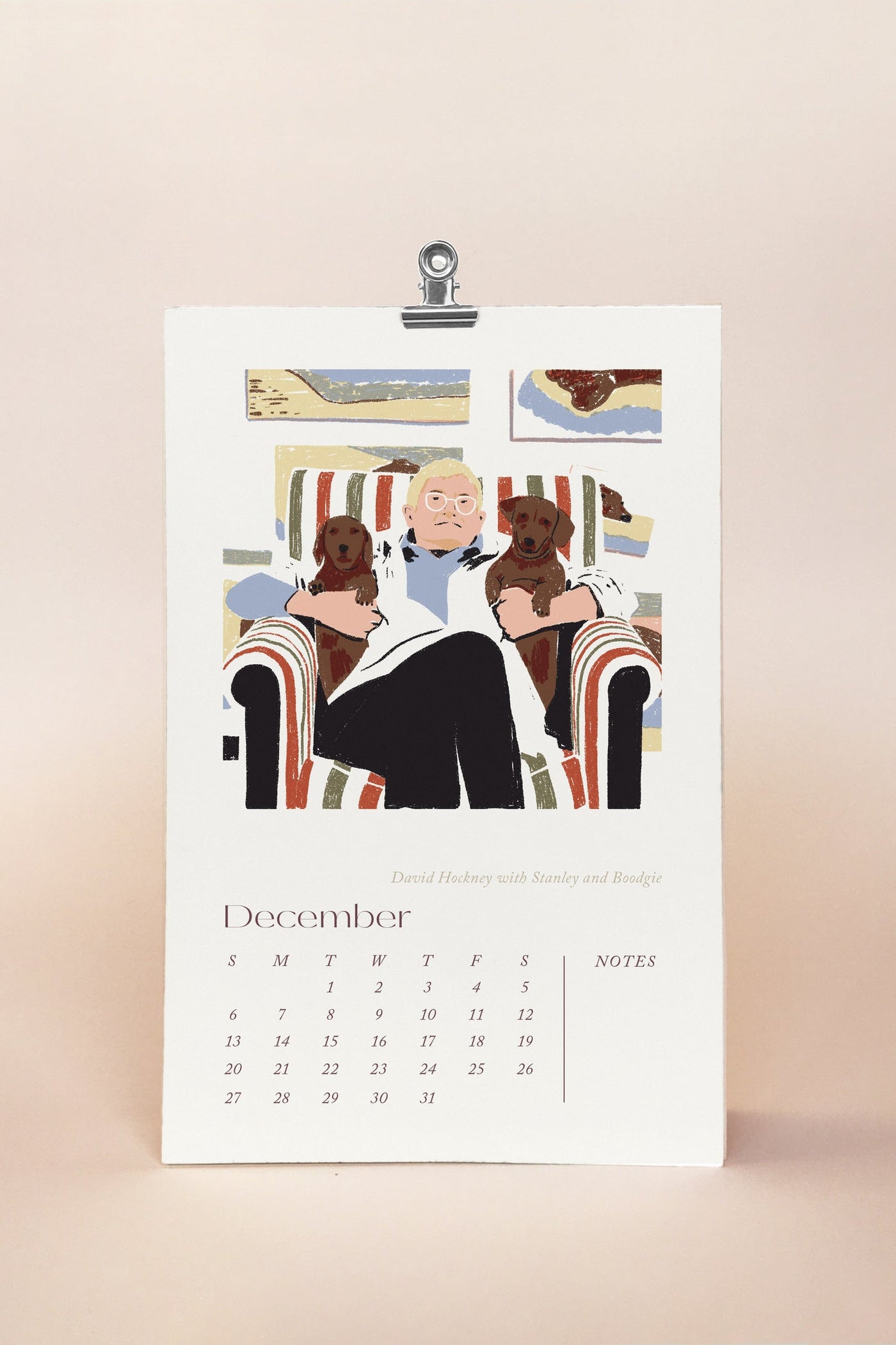 Painters and Pets 2026 Desk Calendar