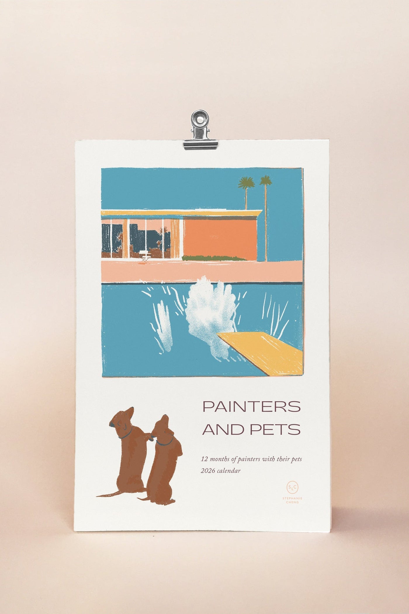 Painters and Pets 2026 Desk Calendar