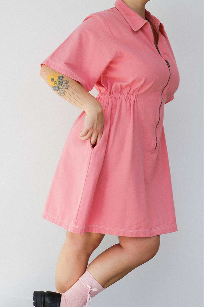 Utility Dress, Petal Pink