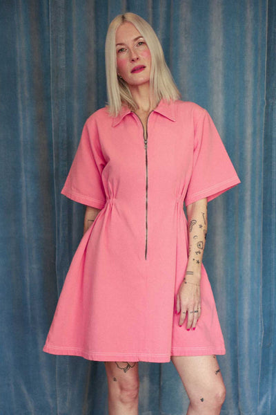 Utility Dress, Petal Pink
