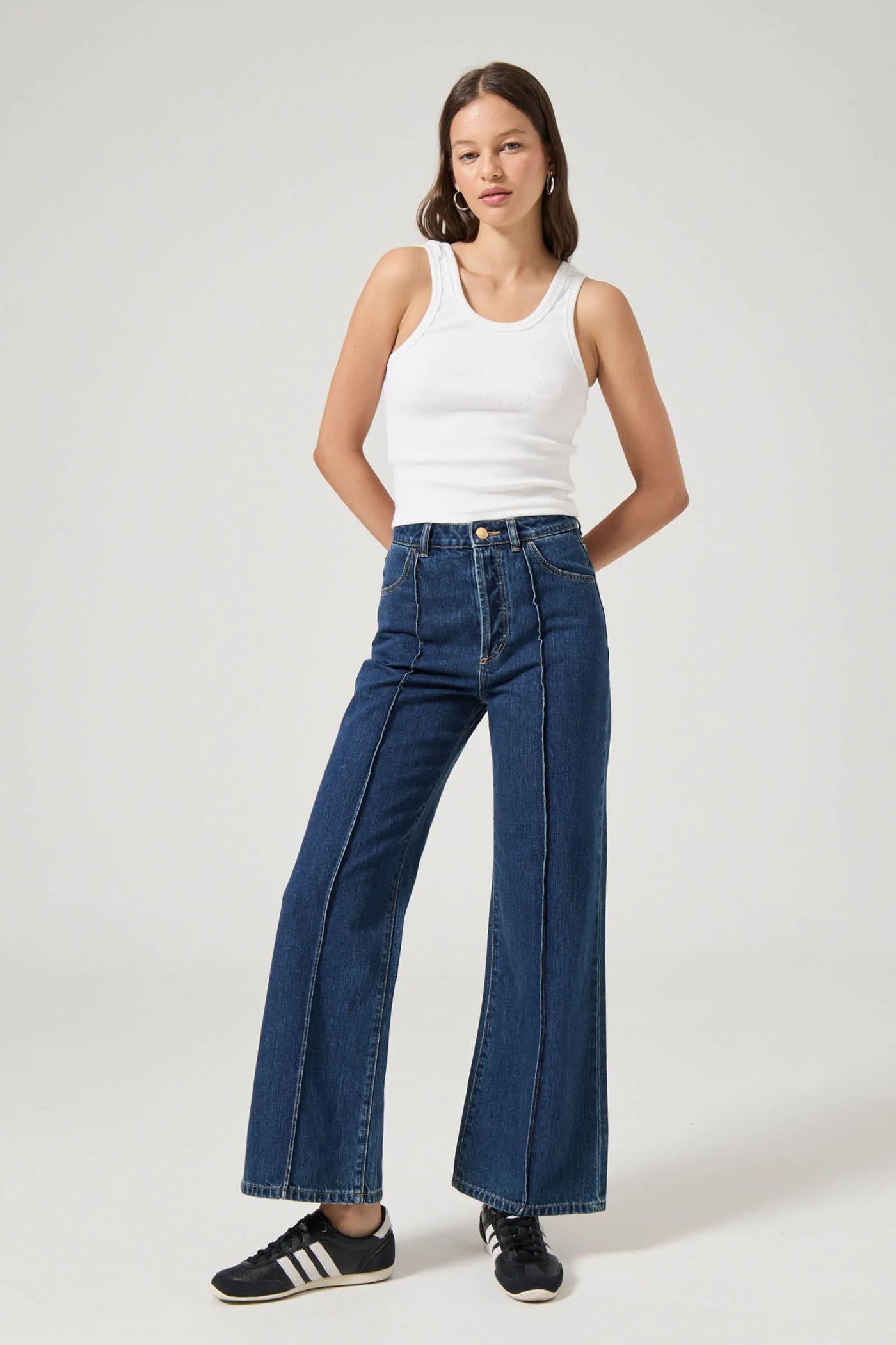 Sailor Scoop Jeans, Pacific Blue