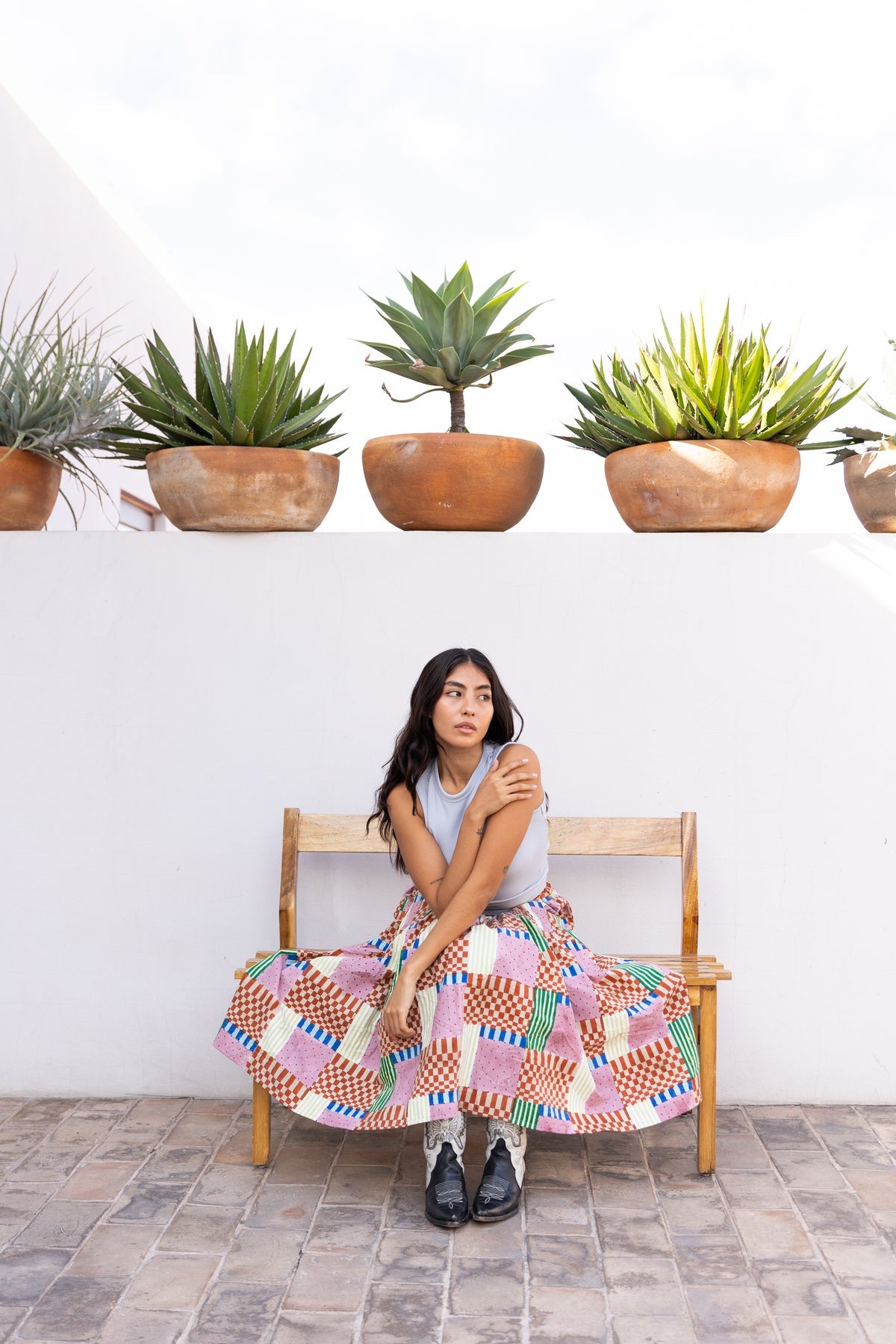 Rhythem Skirt, Check Mate