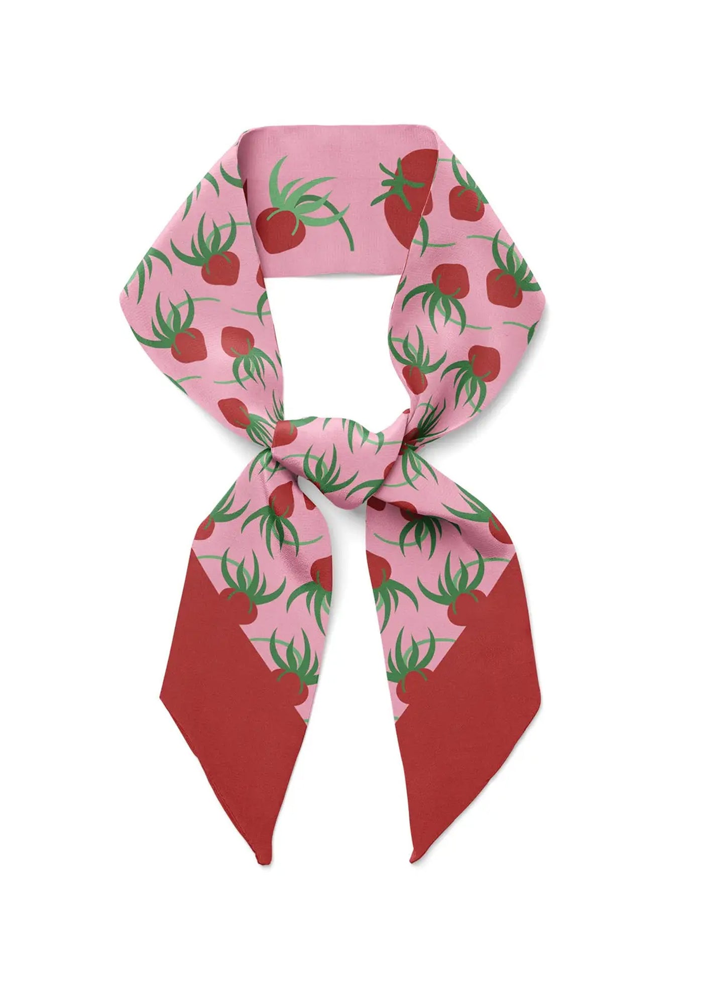 Tomatoes, Twilly Ribbon Silk Scarf