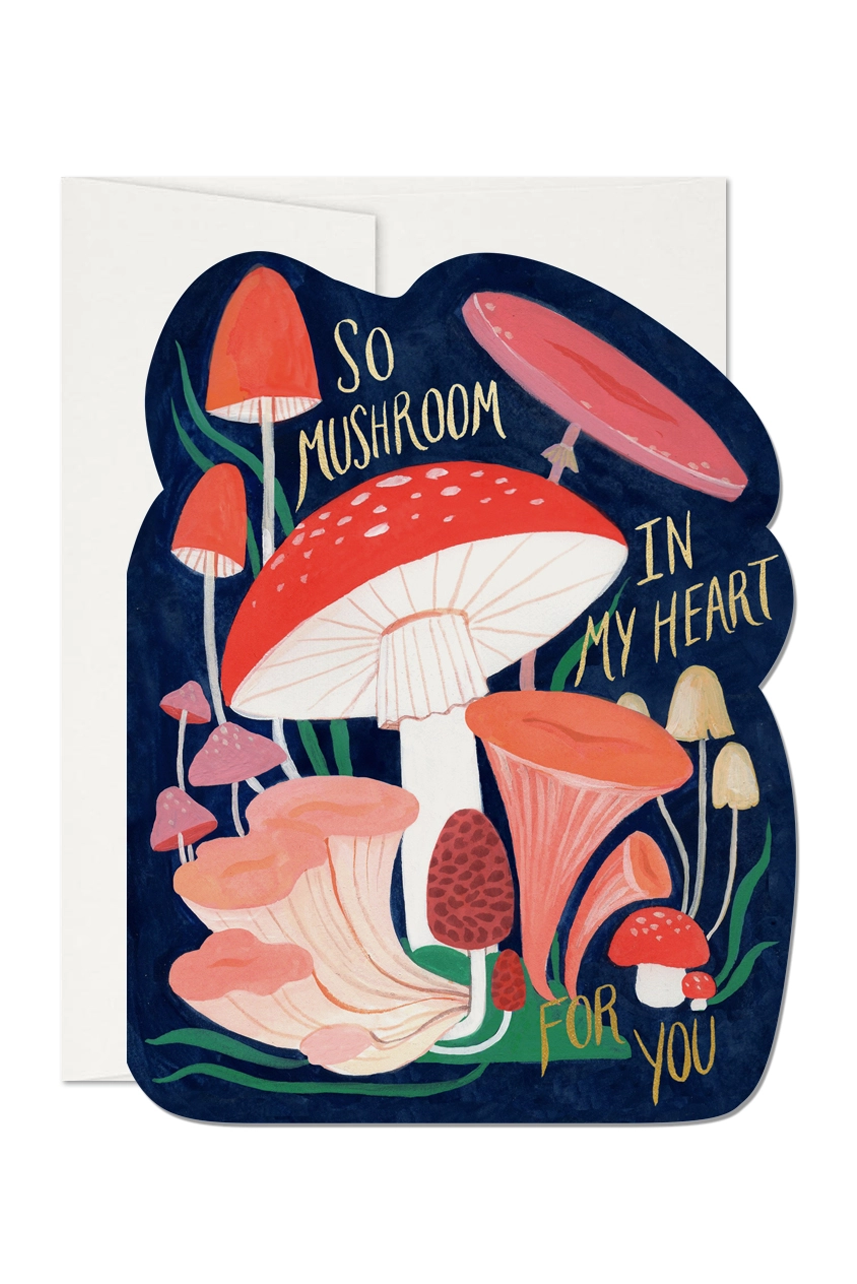 So Mushroom Valentine's Greeting Card