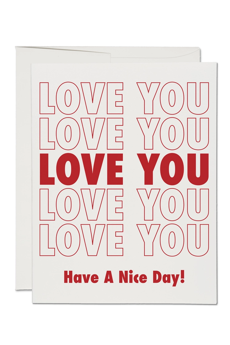 Grocery Bag Love Greeting Card