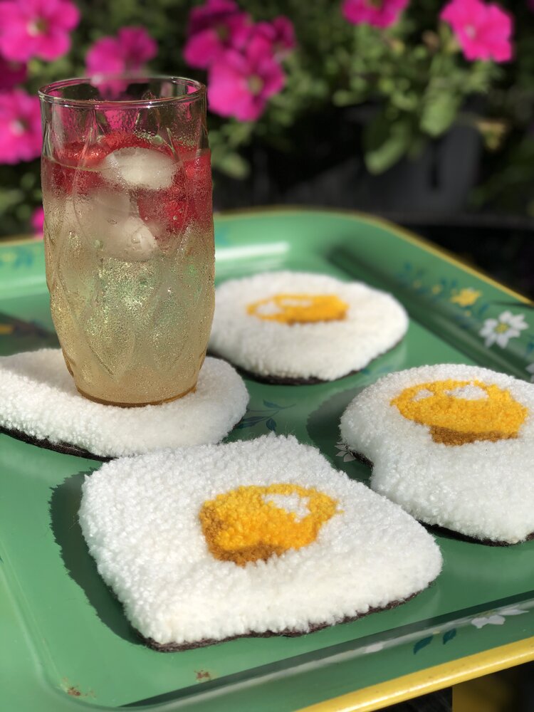 Fried Egg Coasters