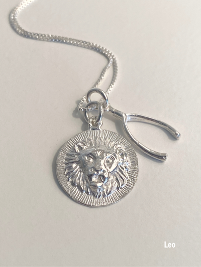 Zodiac Talisman Necklace, Silver