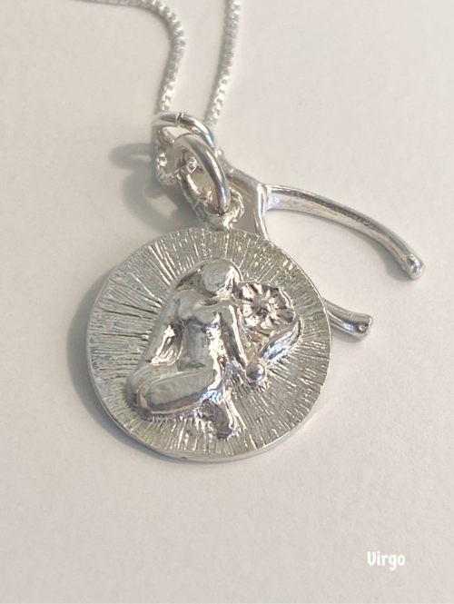 Zodiac Talisman Necklace, Silver