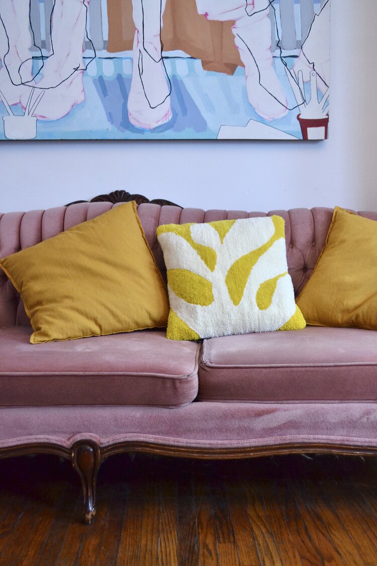 Coral Pillow, Yellow