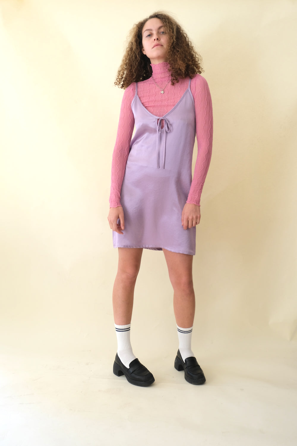 Drew Slip Dress, Lilac
