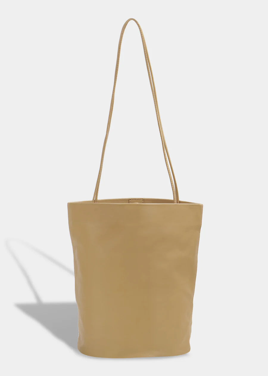 Drape Oval Bucket, Camel