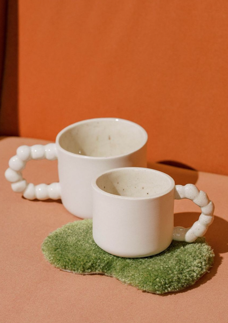 Pebble Handle Mug, Porcelain