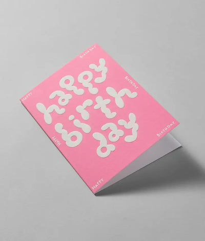 Happy Birthday Embossed Greeting Card