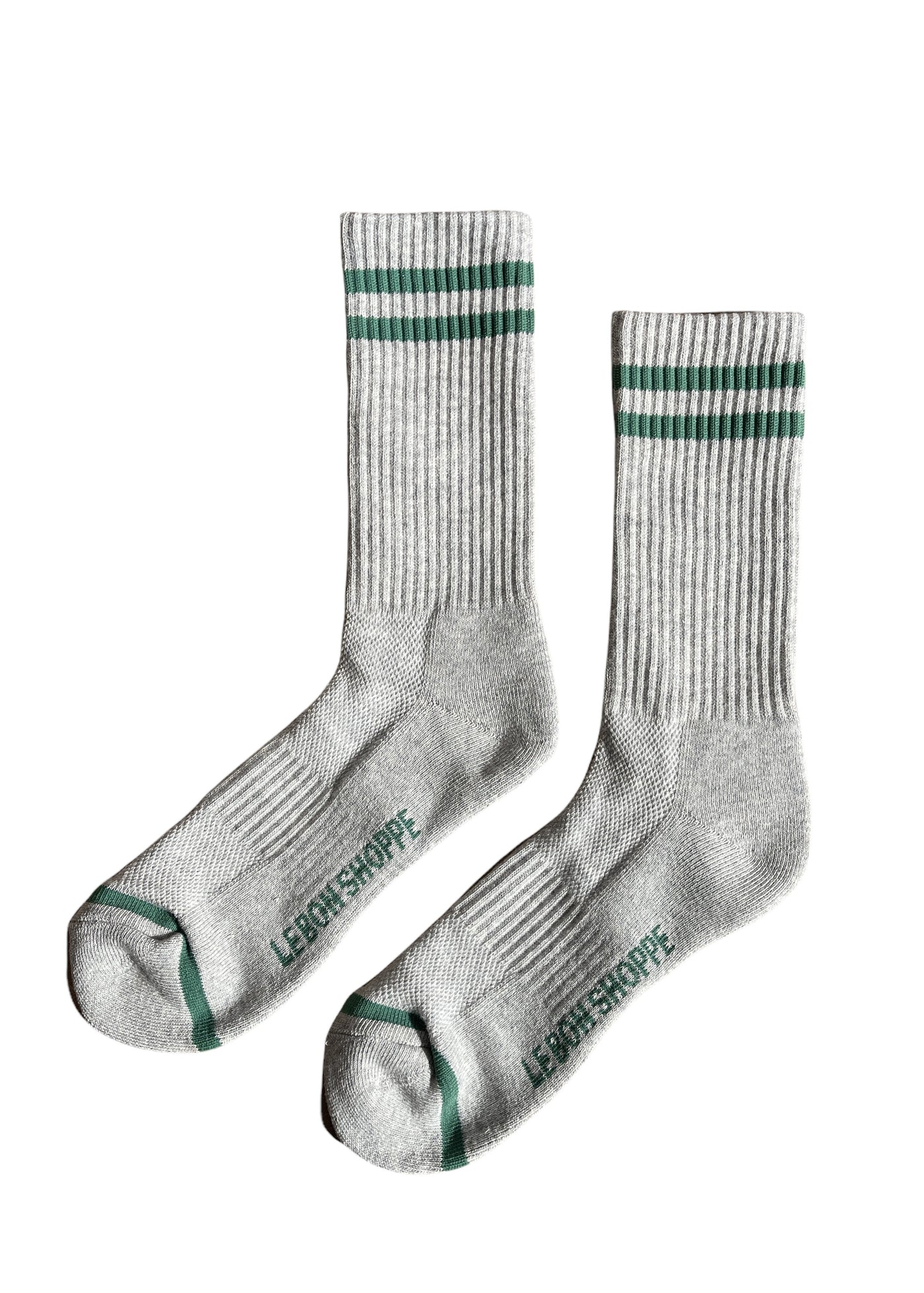 Extended Boyfriend Sock, Light Grey