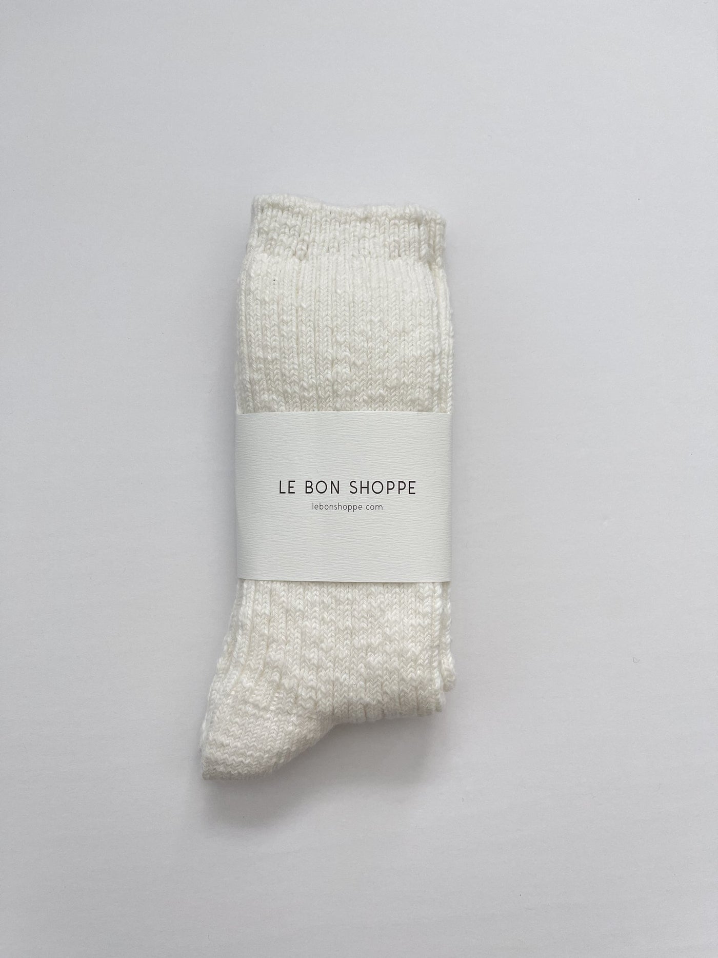 Cottage Socks, White Linen