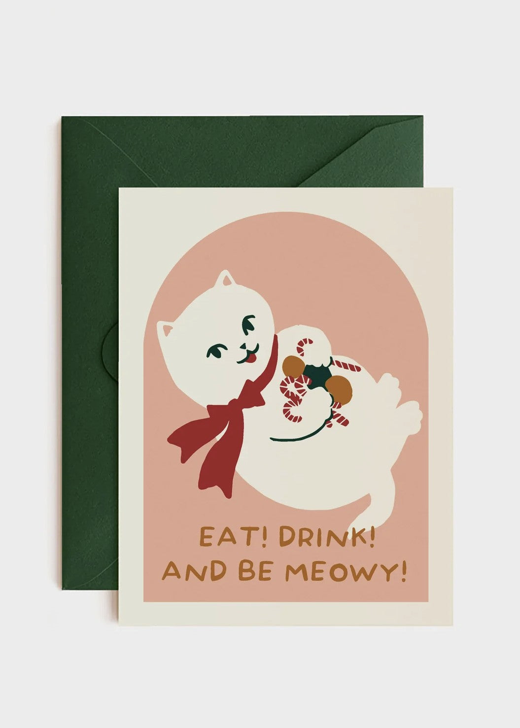 Eat, Drink and Be Meowy Holiday Card