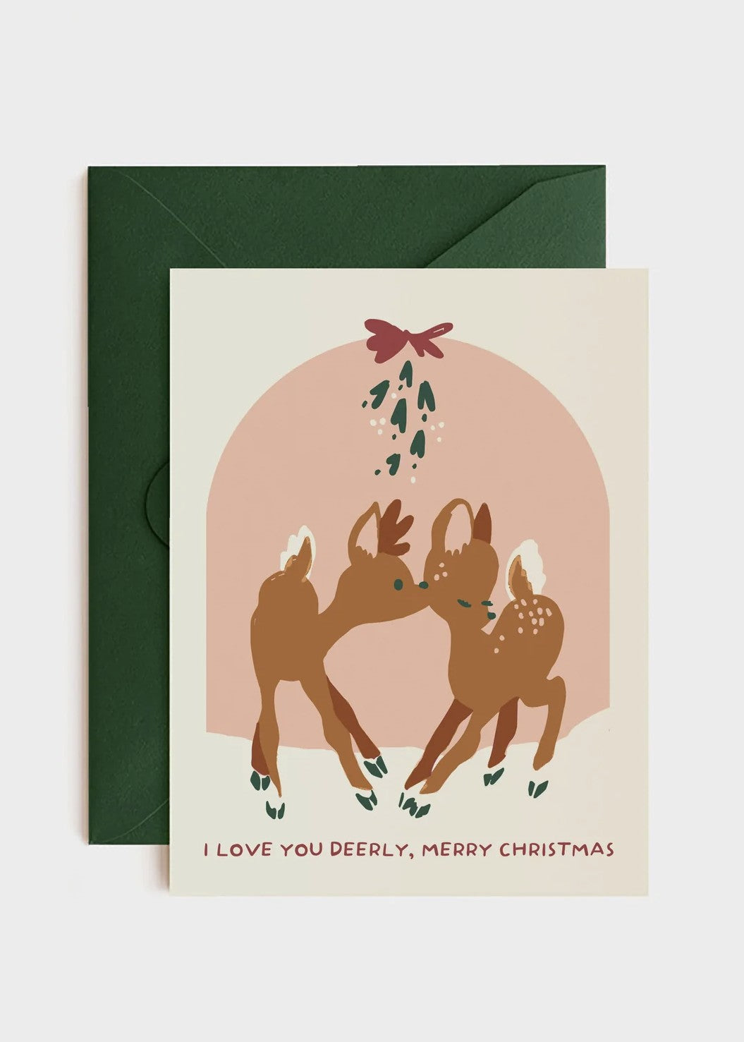 I love you Deerly Holiday Card